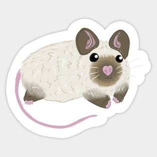 Siamese Mouse Drawn Badly Sticker